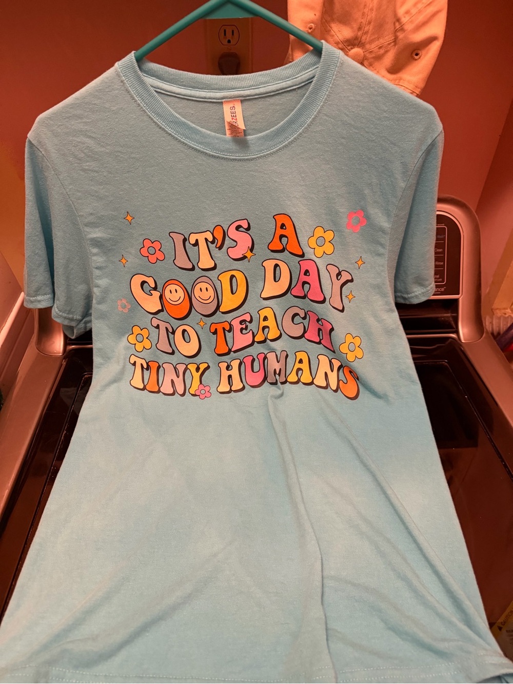 It's a Good Day to Teach Tiny Humans Graphic Tee - Light Blue